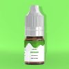 Flacon d’e-liquide OG Kush CDUCBD sur fond vert.