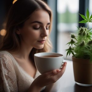 femme thé CBD