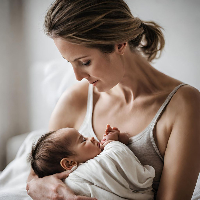 maman allaite son bébé