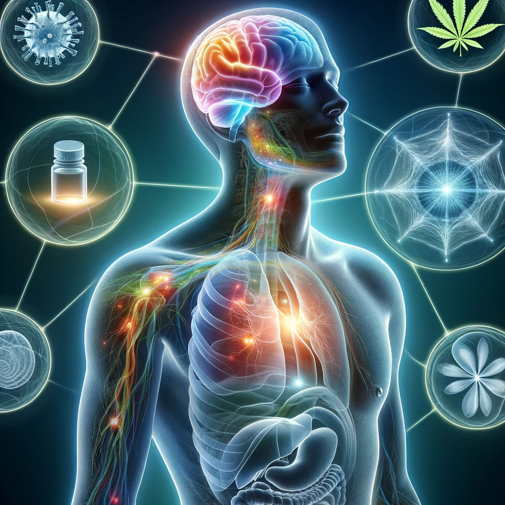 zones le CBD agit sur le corps humain