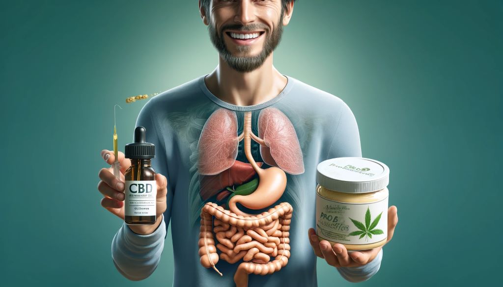 CBD et probiotique bon pour la santé digestive