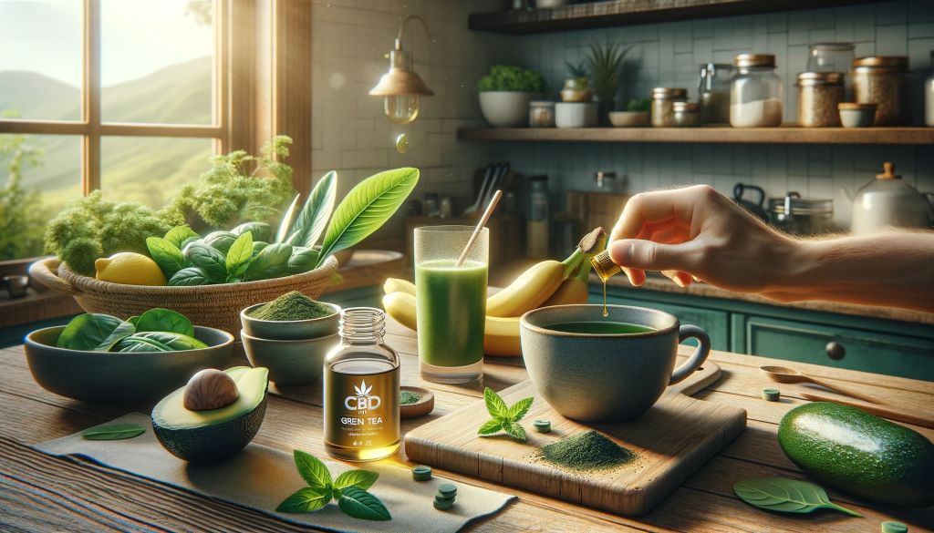 CBD et thé vert une boisson détoxifiante