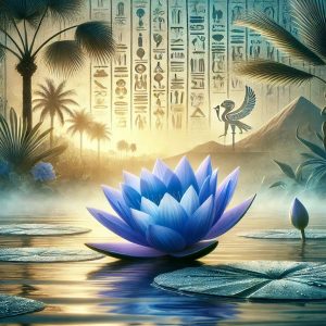 La fleur de Lotus bleu