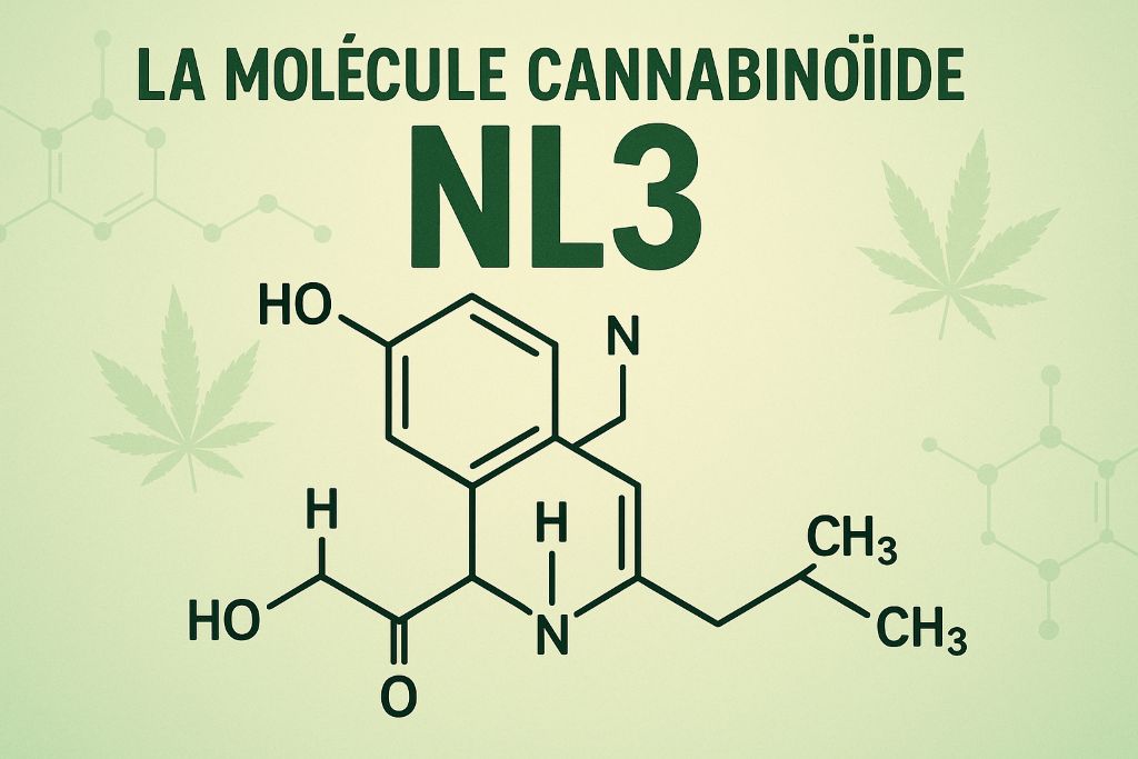 NL3 avec représentation fictive chimique de la molécule