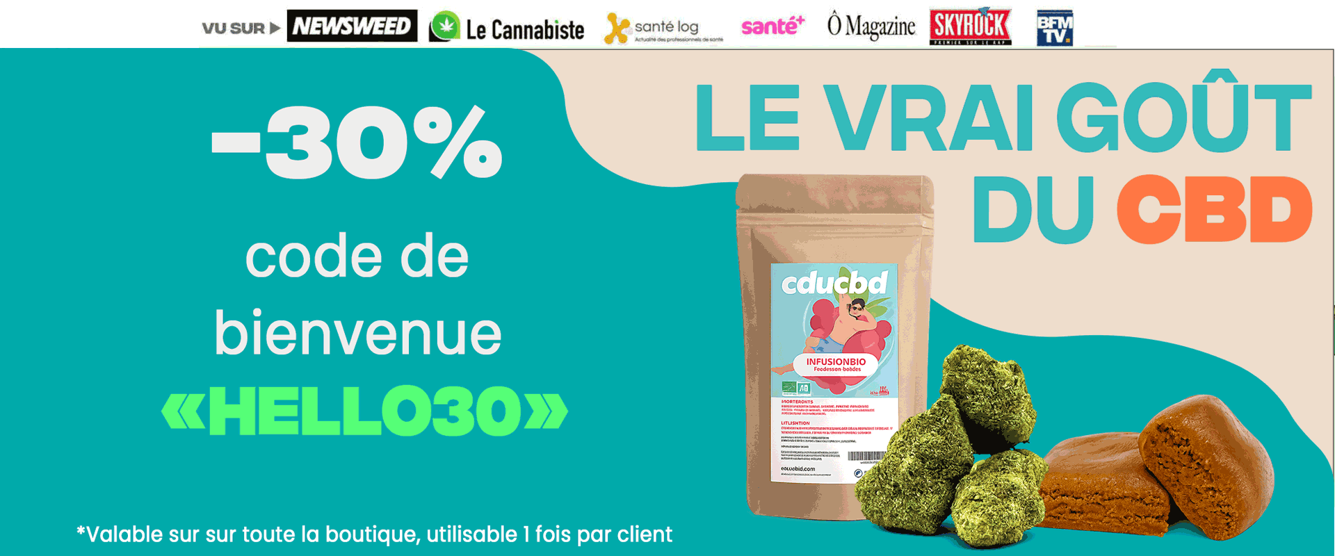 Bannière promotionnelle 420 Day - CBD en ligne CDUCBD
