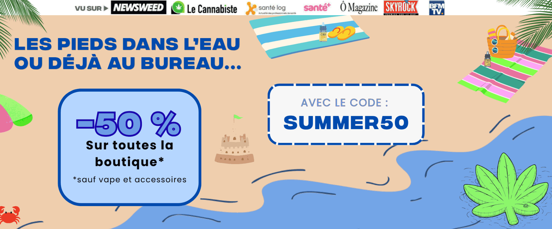 Bannière bienvenue - CBD en ligne CDUCBD